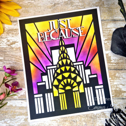 Creative Expressions Sue Wilson Mini Expressions Art Deco Just Because Craft Die