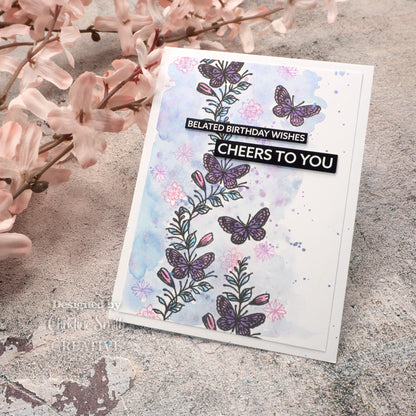 Creative Expressions Designer Boutique Tranquil Garden 6 in x 4 in Stamp Set