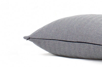 Kissenbezug aus Denim-Fischgrät