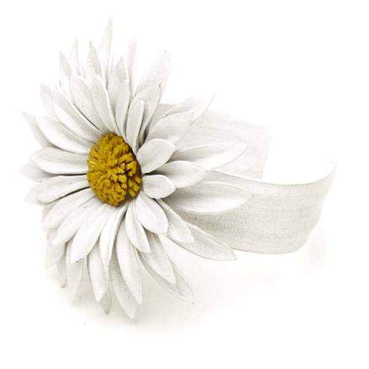 Leather Flower Cuff