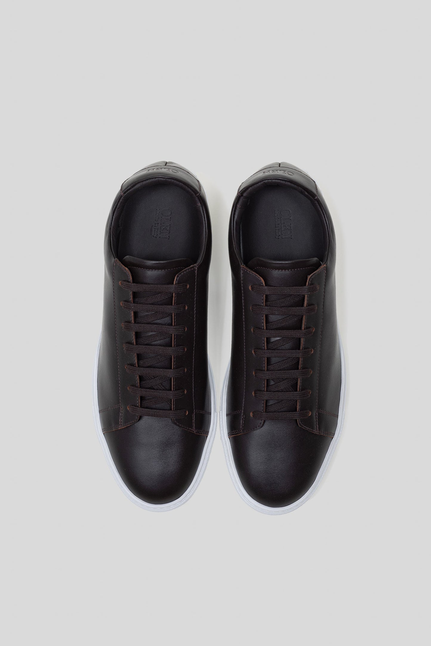 Dark Brown Calfskin Leather Città Sneaker