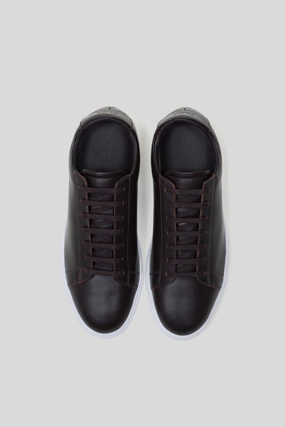 Dark Brown Calfskin Leather Città Sneaker