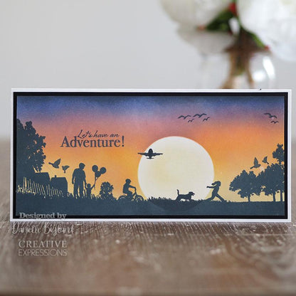 Creative Expressions Designer Boutique Collection Dad's Day Out DL Pre Cut Rubber Stamp
