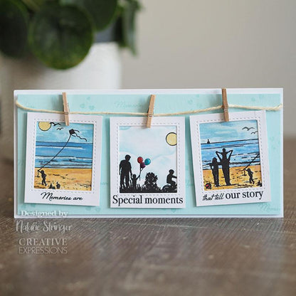 Creative Expressions Designer Boutique Collection Summer Holiday's DL Pre Cut Rubber Stamp