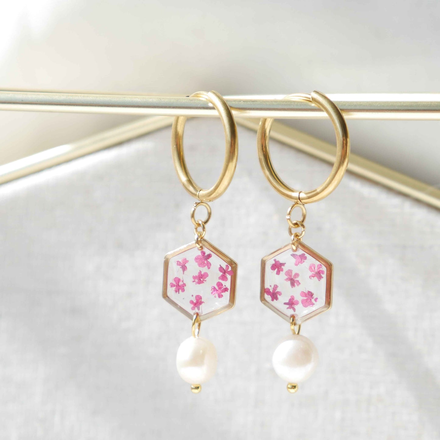 Boucles d'oreilles Perla - Lola (medium) petit hexa
