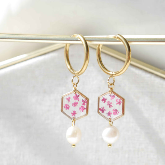 Boucles d'oreilles Perla - Lola (medium) petit hexa