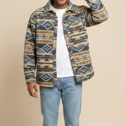 Blue and Cream  Grand Canyon Jacket (Unisex)