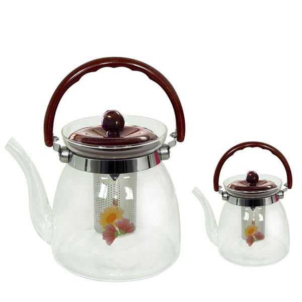 Direct Heat Teapot with Filter 0.6/2.2L - Set of 2