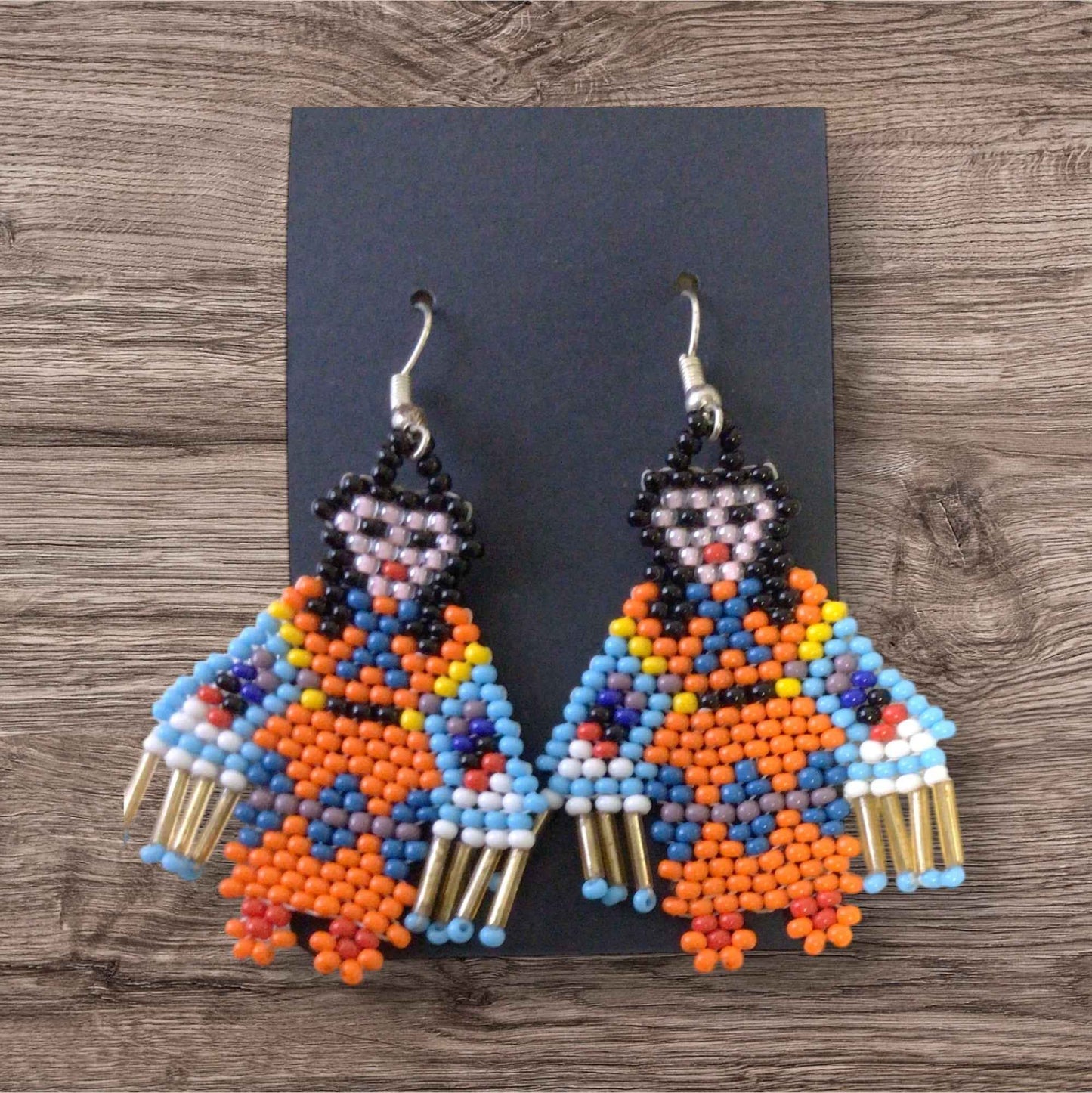 OldTribes™ American Kachina Doll Girl Woman (ORANGE)
