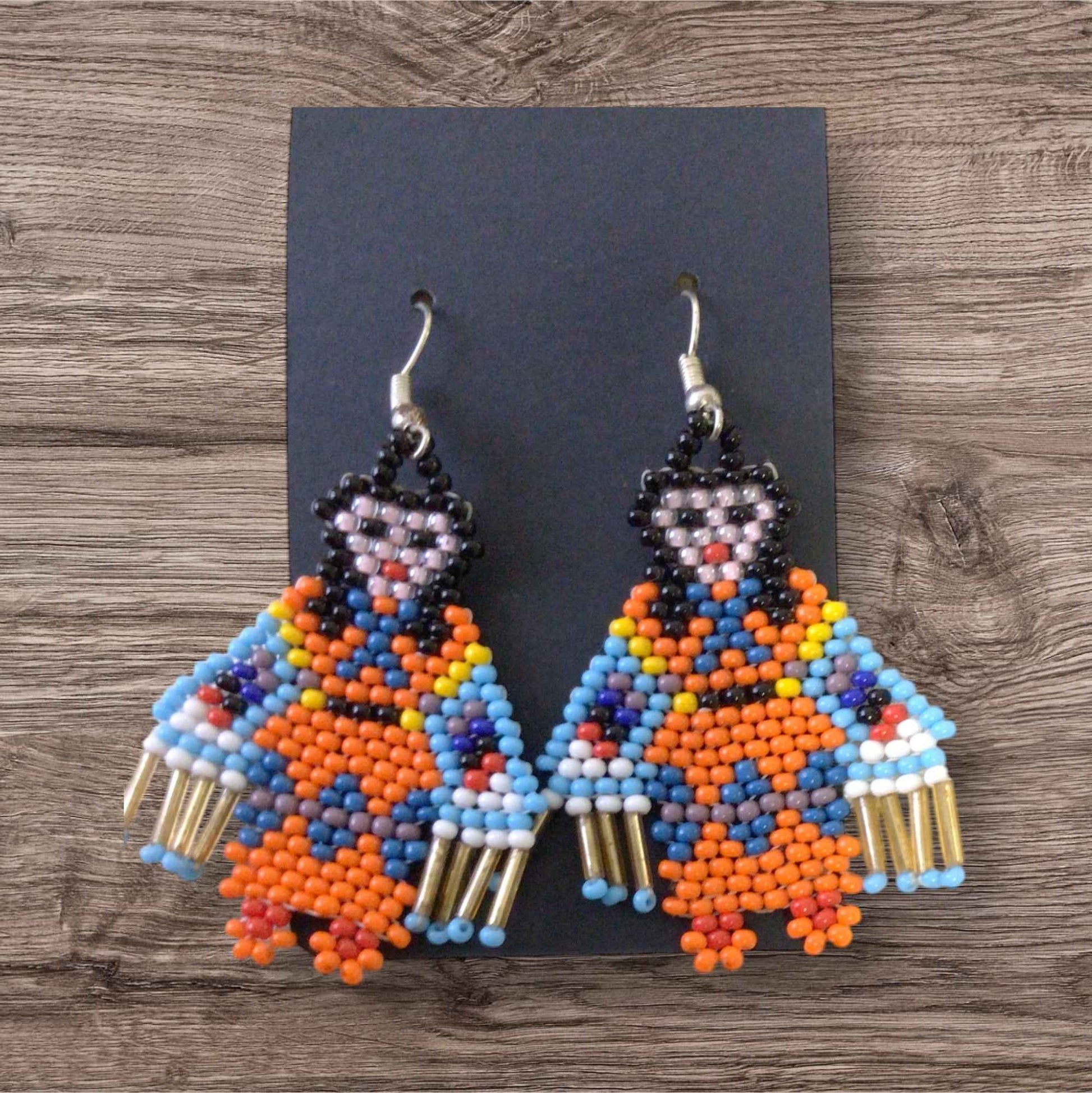 OldTribes™ American Kachina Doll Girl Woman (ORANGE)