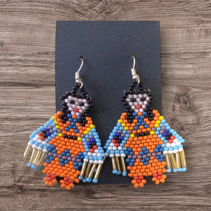 OldTribes™ American Kachina Doll Girl Woman (ORANGE)