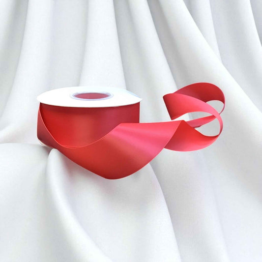 Satin Ribbon Double Face-Pink #198 -3.8 cm Wide