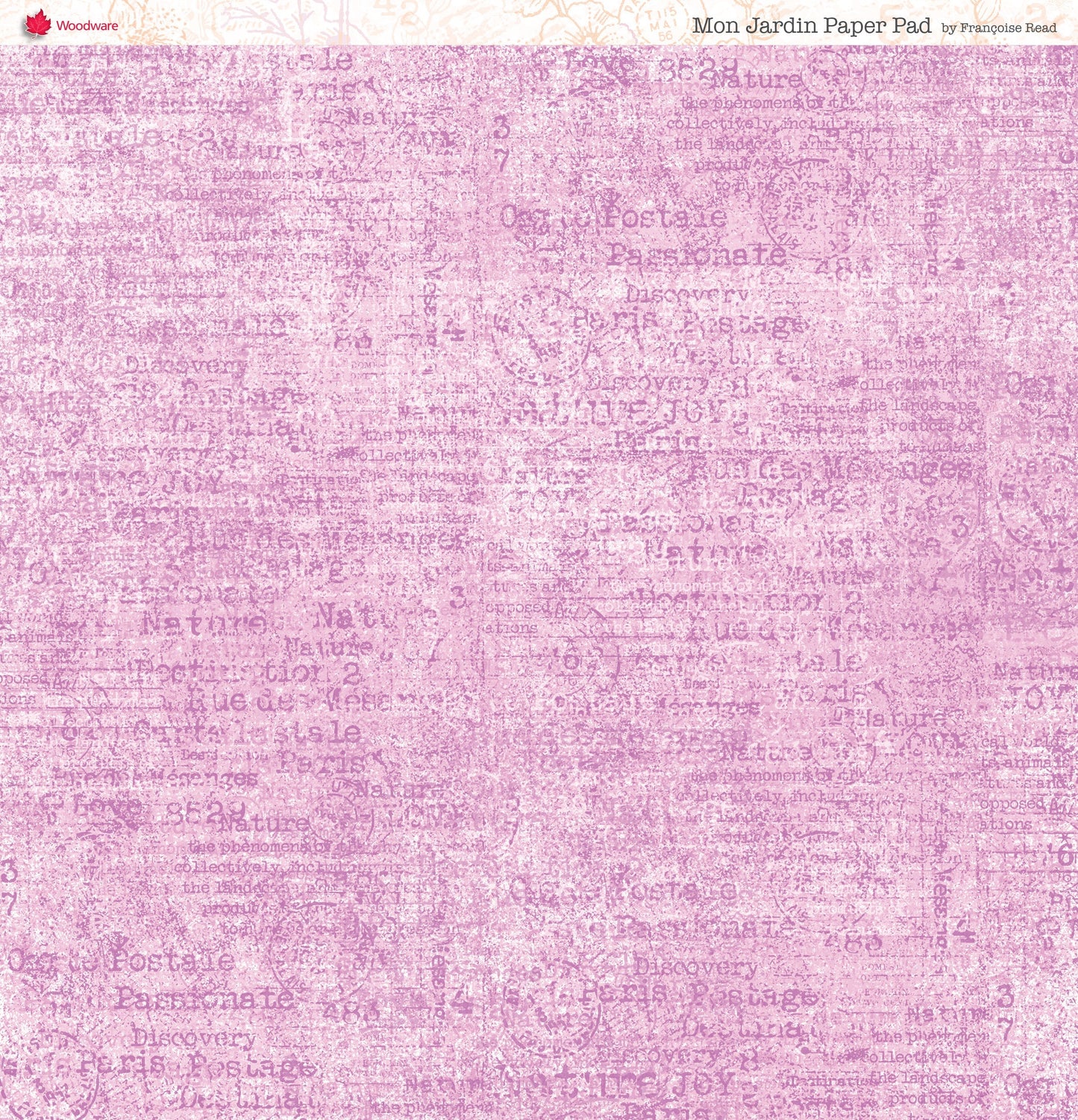 Woodware Francoise Read Mon Jardin 8 in x 8 in Paper Pad