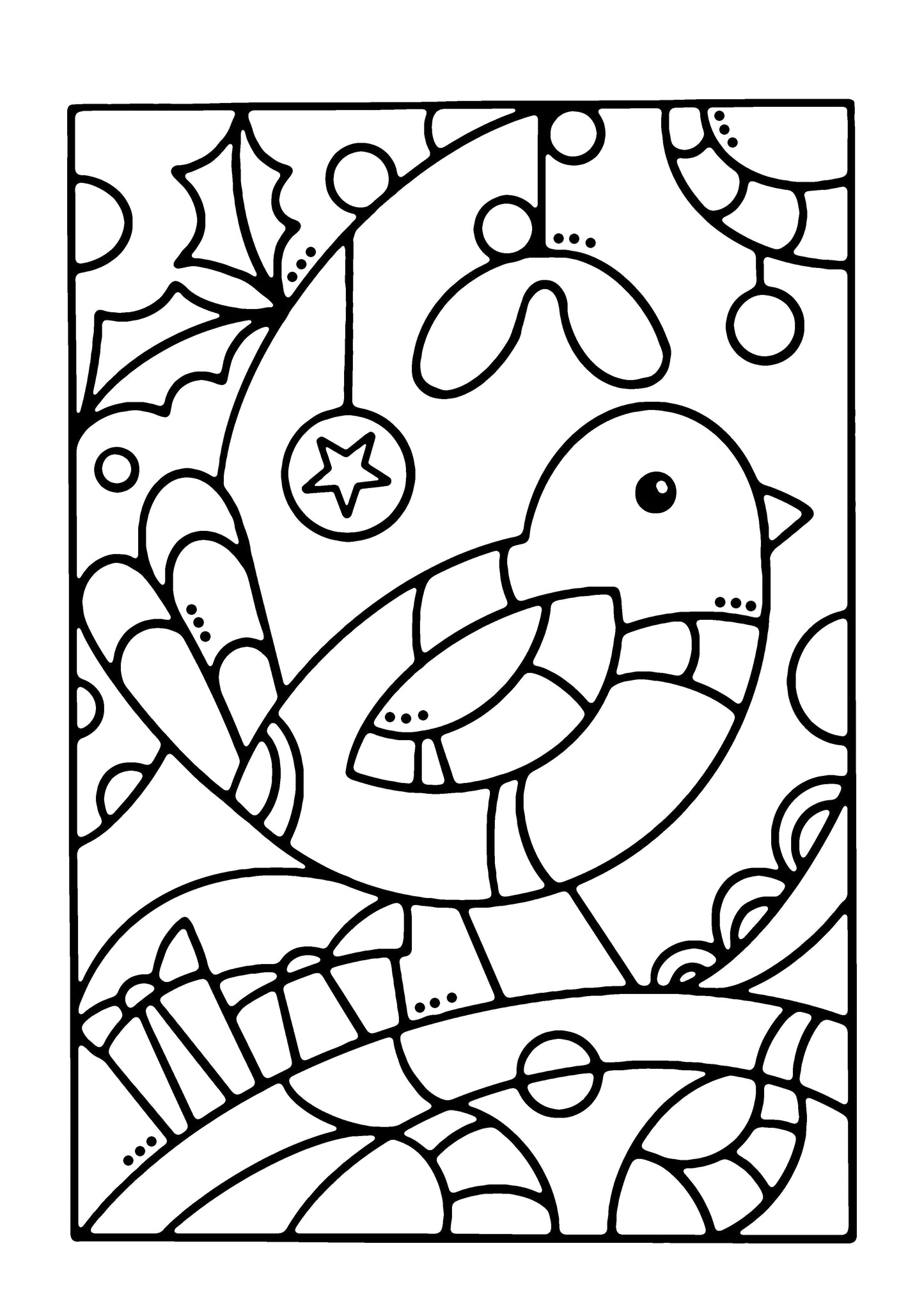 Woodware Clear Singles Robin Panel 4 in x 6 in Stamp