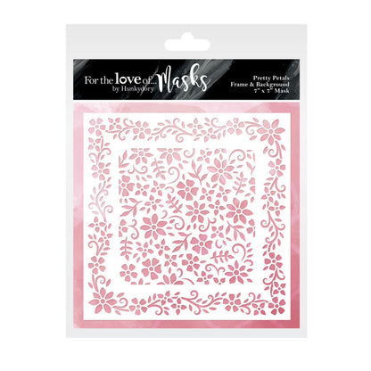 For the Love of Masks - Pretty Petals Frame & Background