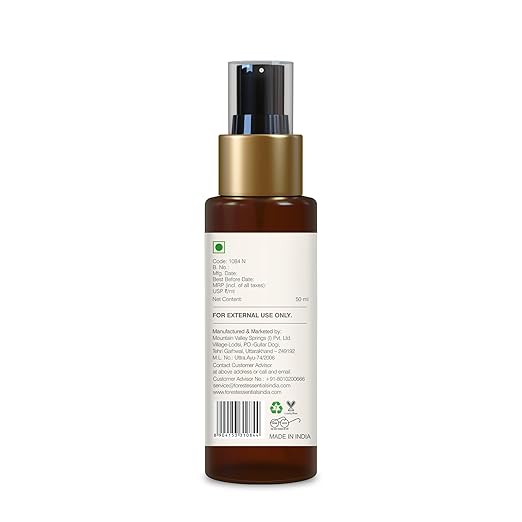 Forest Essentials Fragrant Body Mist Sandalwood & Vetiver | Aloe Vera juice infused Perfume Spray to keep Skin Scented & Hydrated Through the Day
