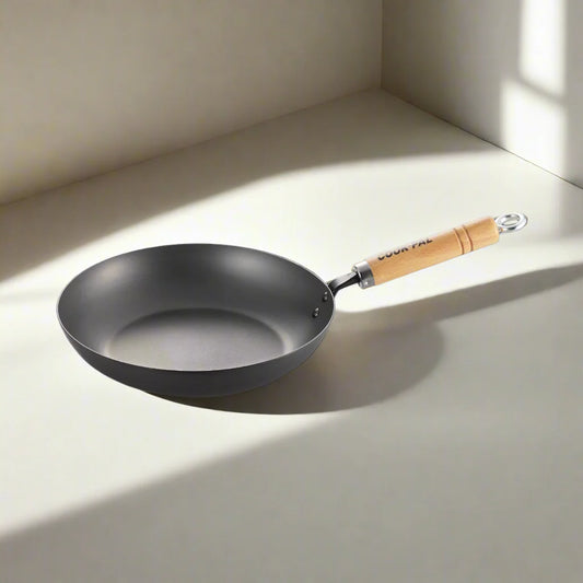 Yoshikawa Cook-Pal Ren Nitrided Carbon Steel Fry Pan 24cm – Made in Japan