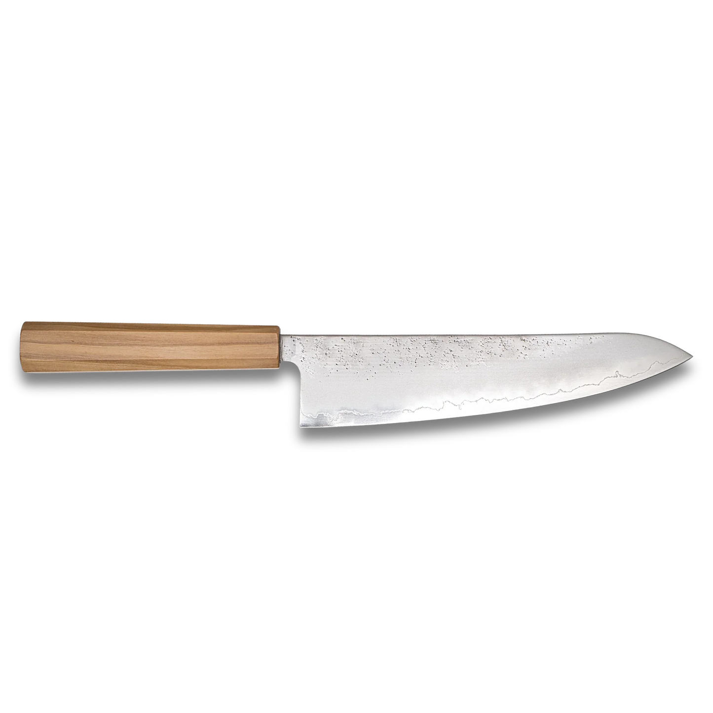 Ginrei Silver 3 Nashiji Gyuto Messer 210mm - Olivenholzgriff