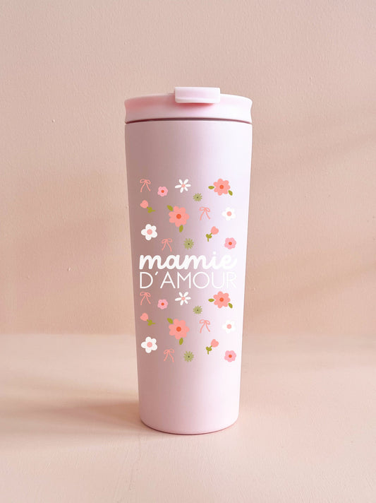 24oz Isolierbecher - Oma liebt pink