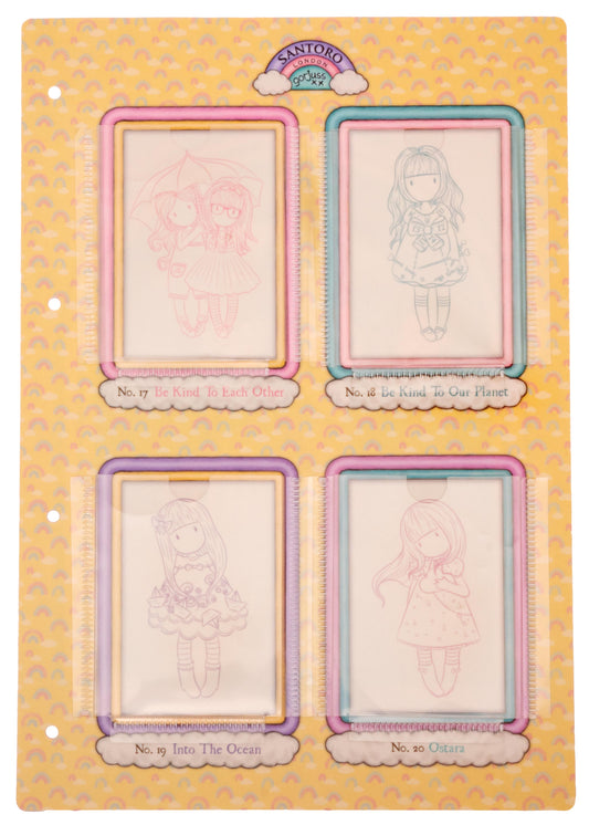 SAN Storage Sheet Gorjuss - Be Kind no. 17-20 205x297x4mm 1 PC nr.05