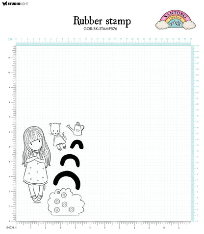 SAN Cling Stamp Gorjuss - Be Kind How Does Your Garden Grow 120x170x5mm 7 PC nr.576