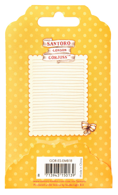 SAN Embossing Folder Stripes Gorjuss Essentials 1 PC
