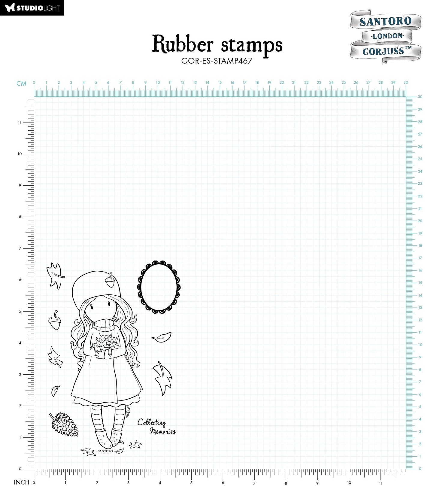 GOR Cling Stamp Collecting Memories Essentials 120x170x5mm 10 PC nr.467