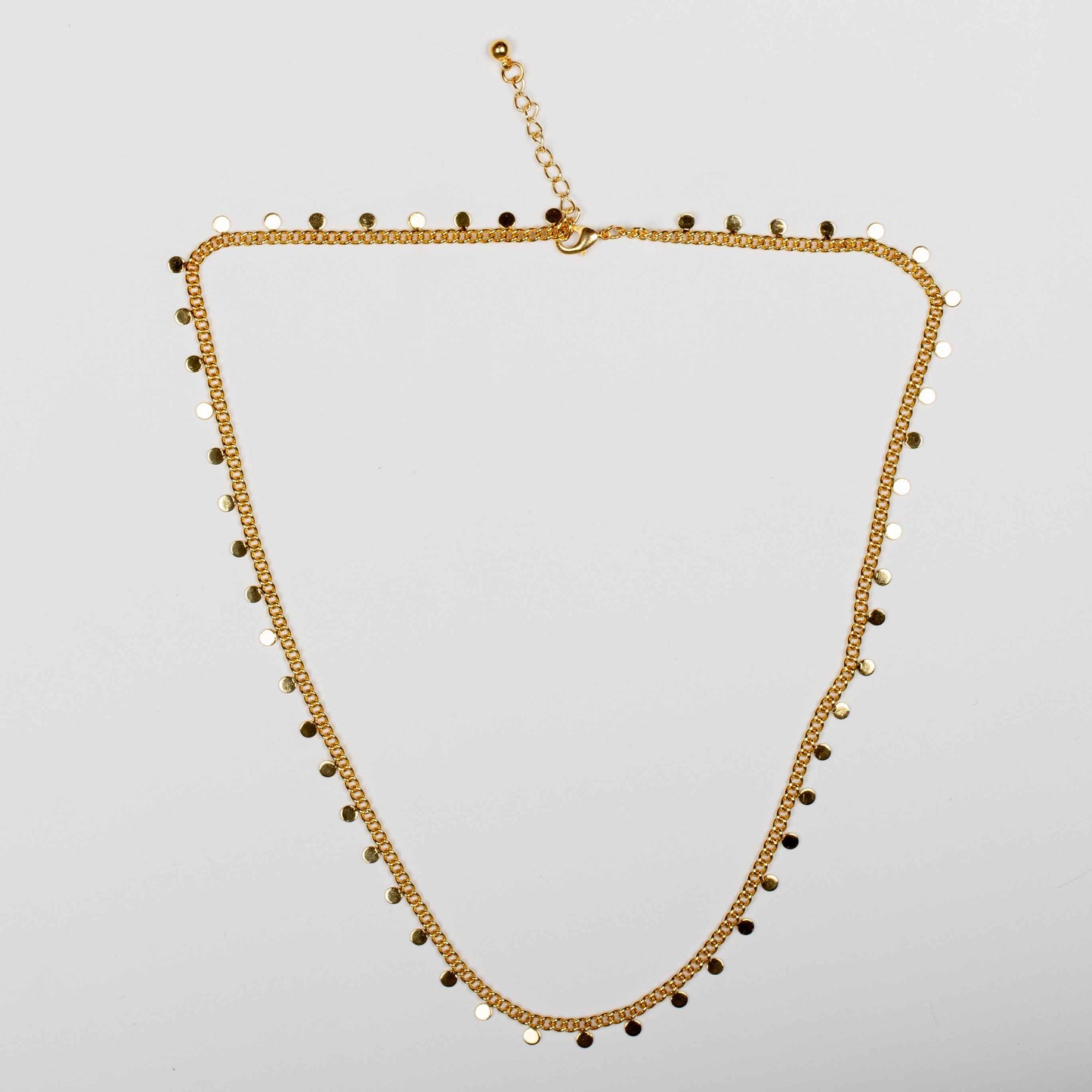 Disc Chain Necklace - Gold Plate
