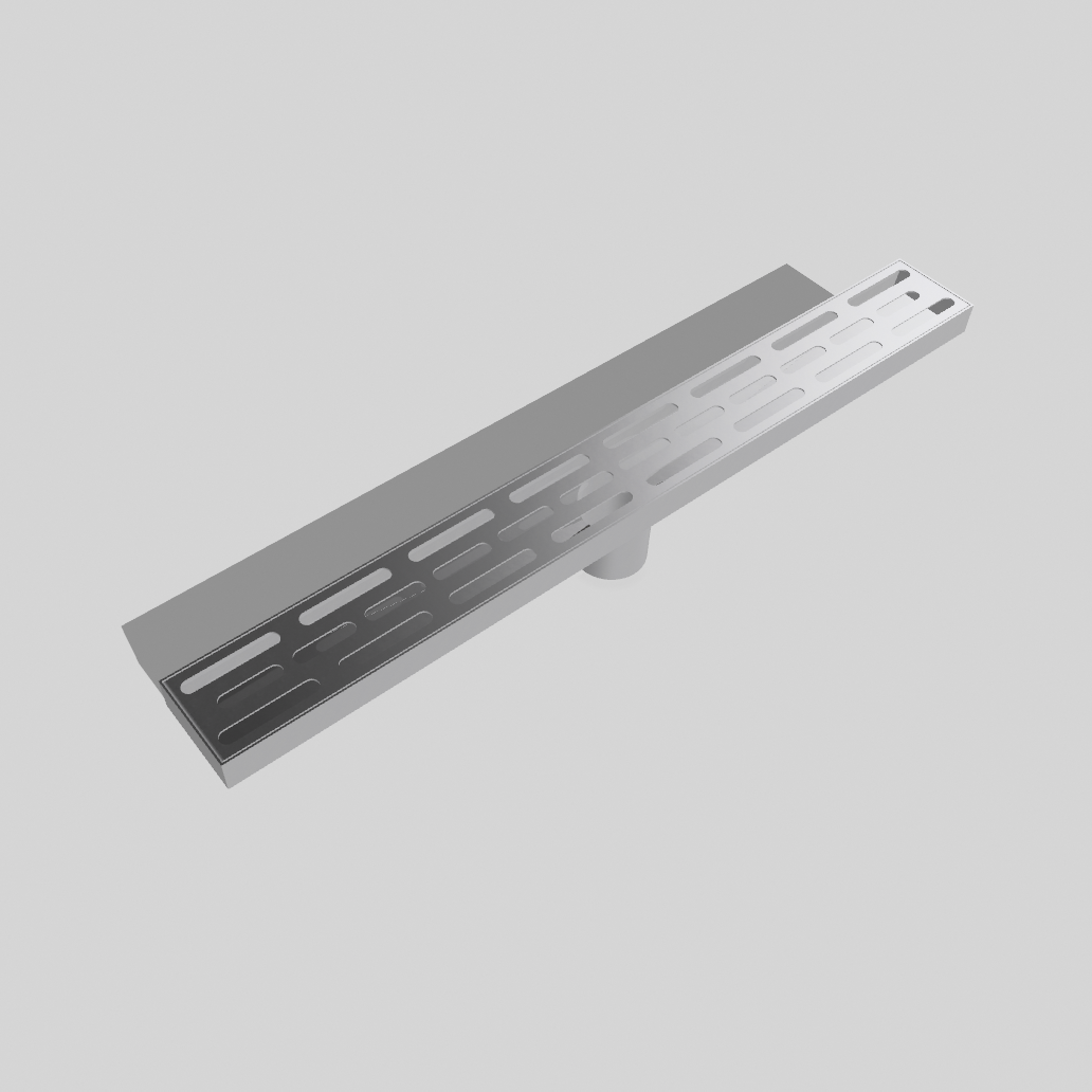 Cascena 24″ Linear Shower Drain, 304 Stainless — Tile-In or Grate Cover