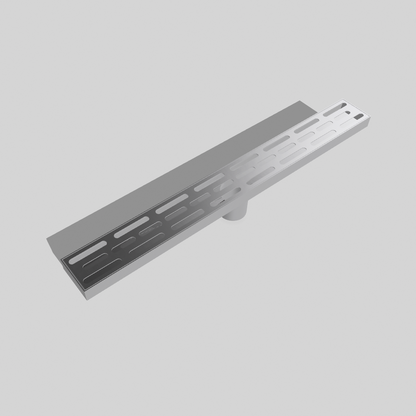 Cascena 24″ Linear Shower Drain, 304 Stainless — Tile-In or Grate Cover