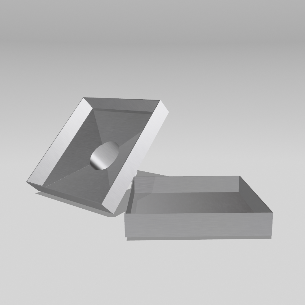 Cascena 6″ × 6″ Square Shower Drain, 304 Stainless — Tile-In or Grate Cover