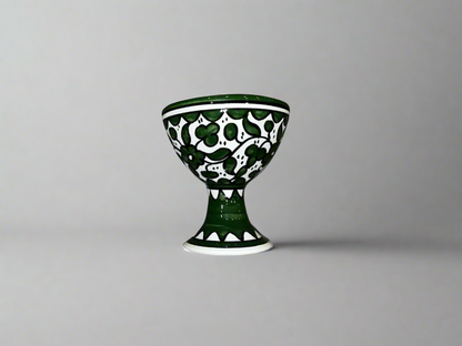 Handcrafted Ceramic Dessert Cup – Ice Cream & Sundae Bowl | Pink, Yellow, Royal Green