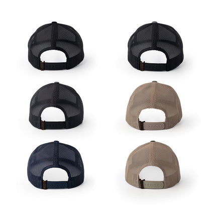 Ontario Compass Leather Patch Trucker Hat