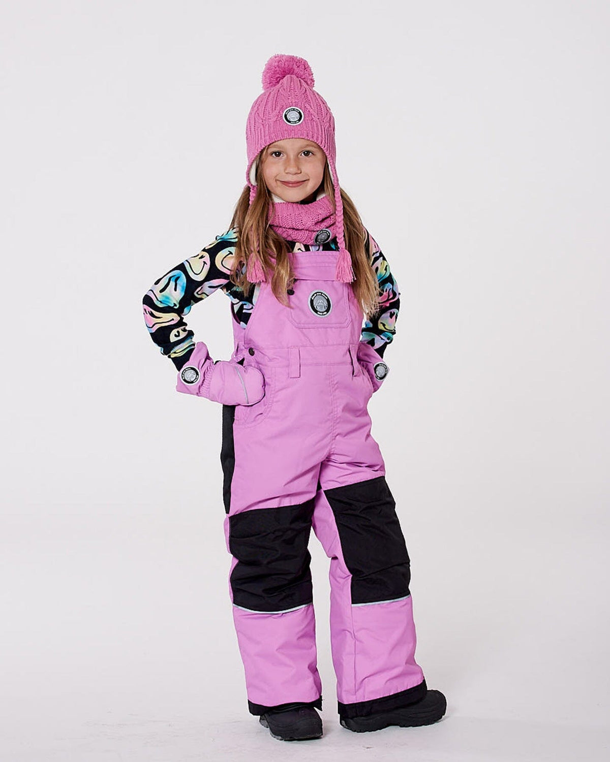 Solid Play Overall Snow Bib Purple