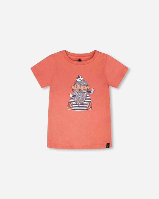 Organic Cotton Short Sleeve T-Shirt Brick
