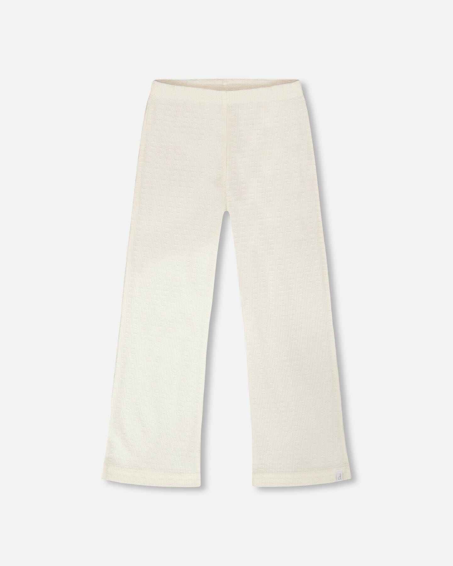 Crinkle Jersey Leggings Off White