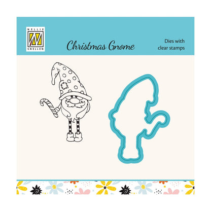 Die & Clear Stamp Set - Xmas Gnome Serie Candystick