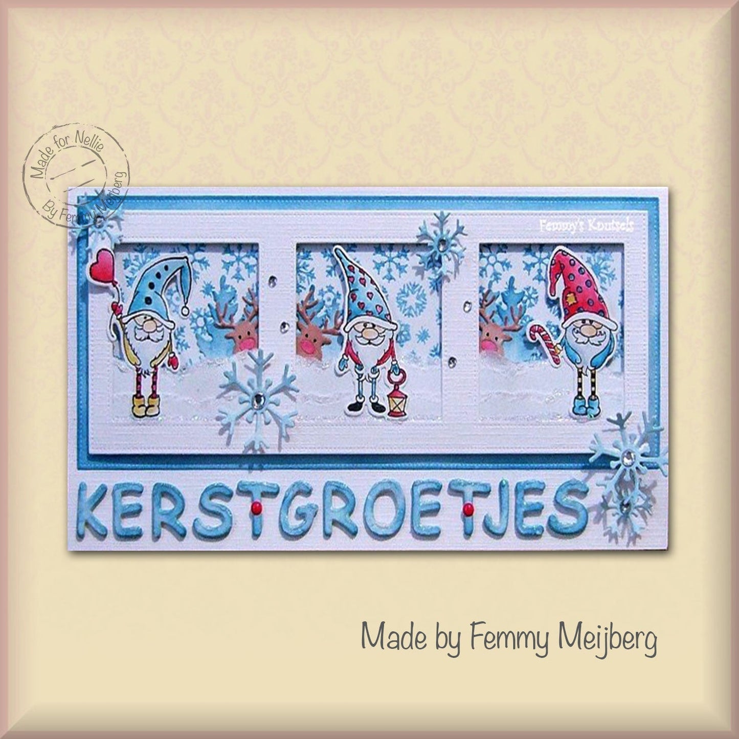 Die & Clear Stamp Set - Xmas Gnome Serie Lantern
