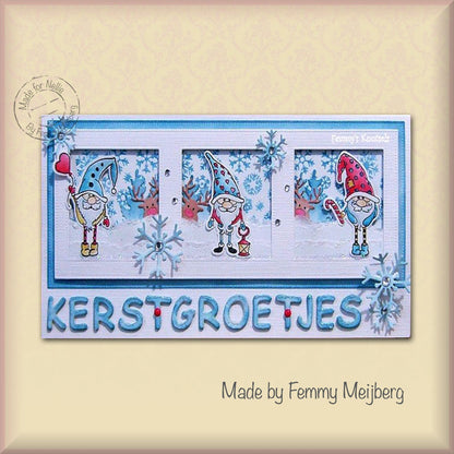 Die & Clear Stamp Set - Xmas Gnome Serie Lantern