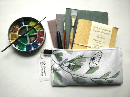 Zippered Cotton Canvas Pencil Case | Meditative Mandala