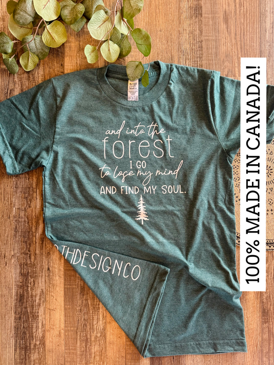 100% MADE IN CANADA - INTO THE FOREST TEE