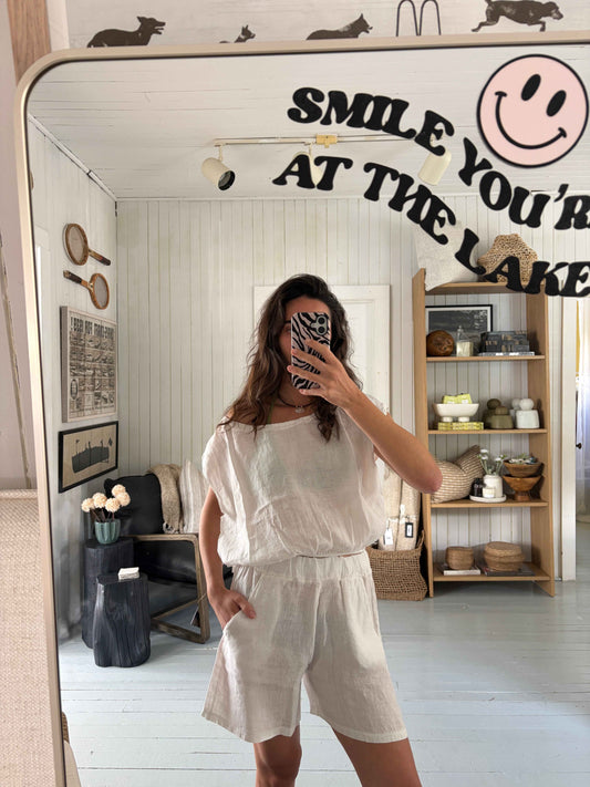 Panna Linen Top