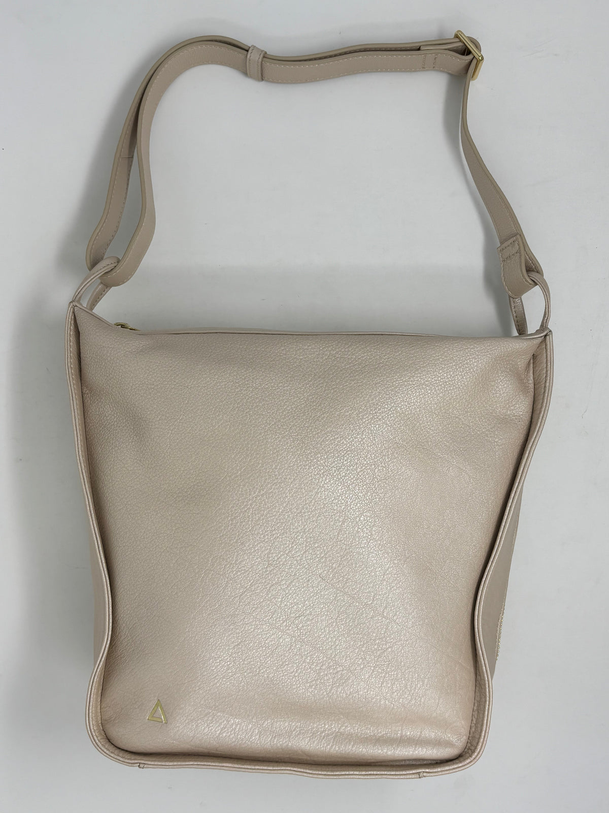 sac à main souple en bandoulière, champagne | Julie