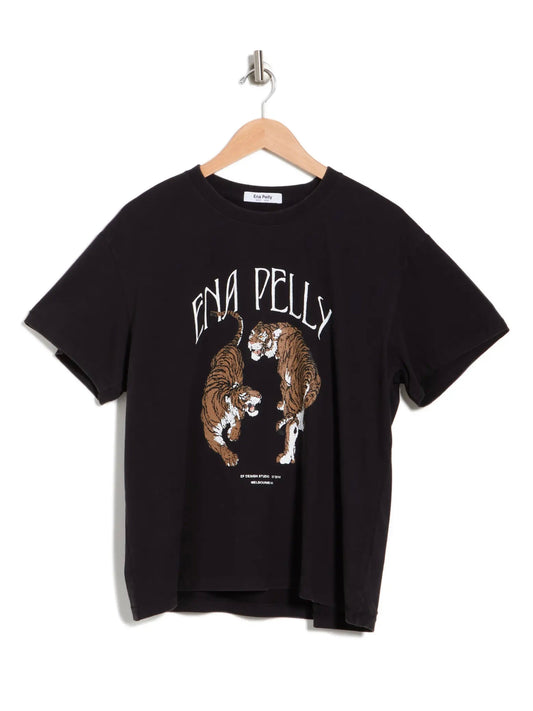 Tiger Ying Yang Oversized Graphic Tee