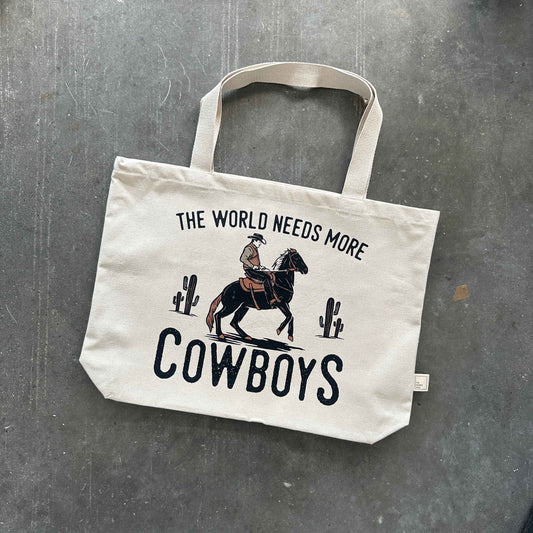The World Needs More Cowboys Tote Bag