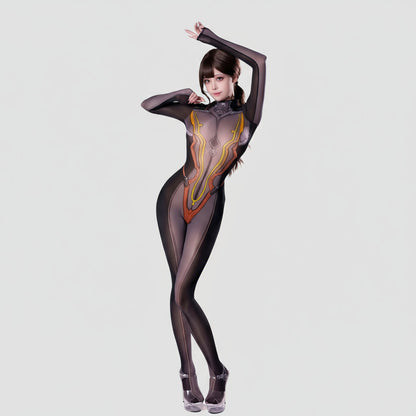 Anime Superhero Eve 10D Sheer Bodystocking - Ultra-Thin Cosplay Lingerie
