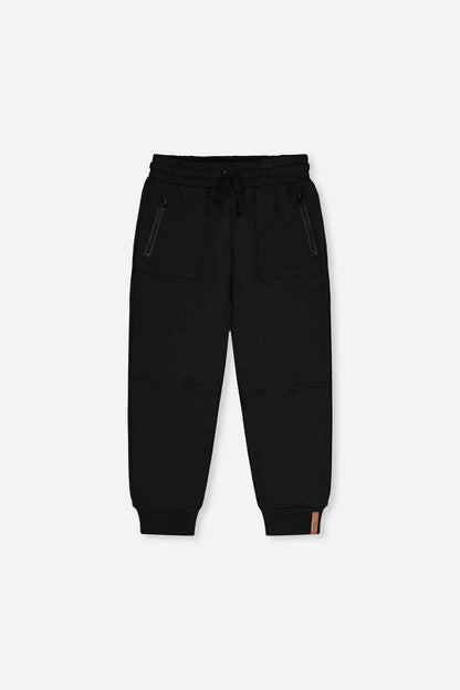 Fleece Sweatpants With Pockets Black
