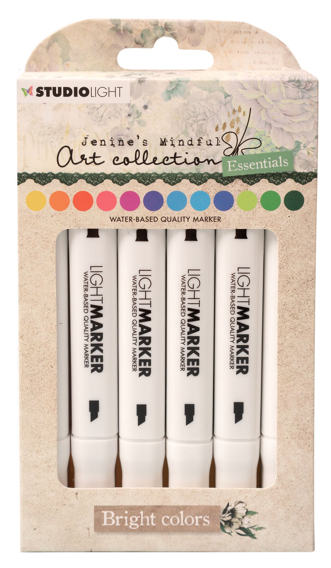 JMA Light Markers Bright Colors Essentials 95x152x32mm 12 PC nr.15