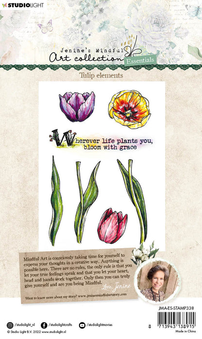 JMA Clear Stamp Tulip Elements Essentials 148x105x3mm 7 PC nr.338