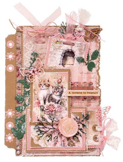 JMA Clear Stamp Timeless Peony Victorian Dreams 12 PC